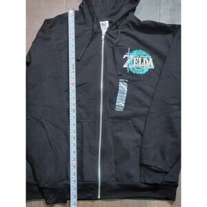 The Legend of Zelda Tears of the Kingdom Zip Up Hoodie Black X Large Hot Topic